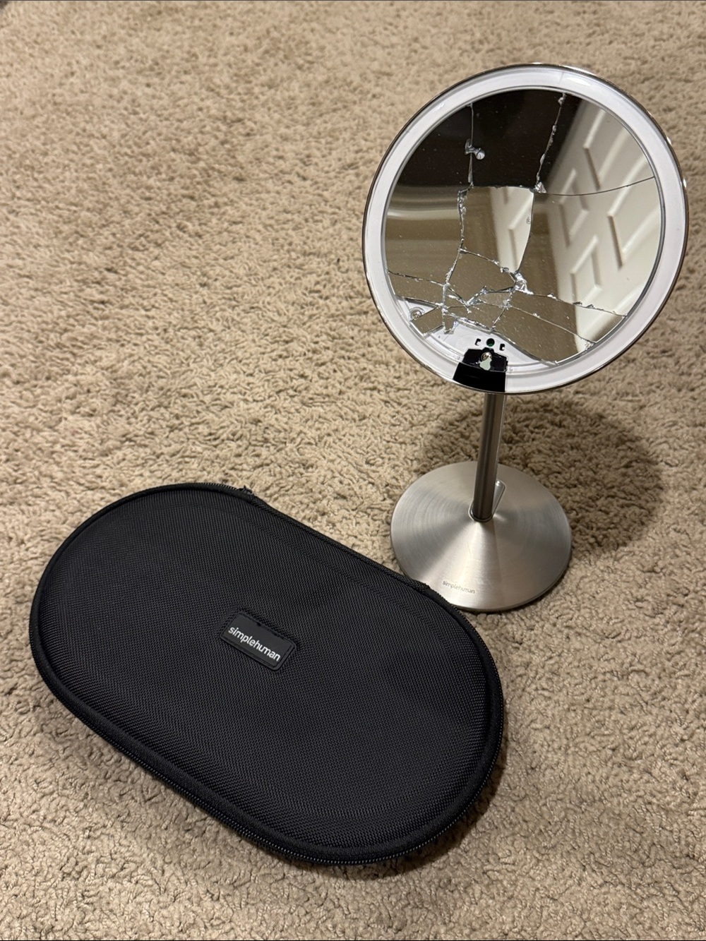 simplehuman Mirror with Black Carry Case